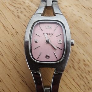 Fossil 22mm es-1003 Women Pink Dial Watch